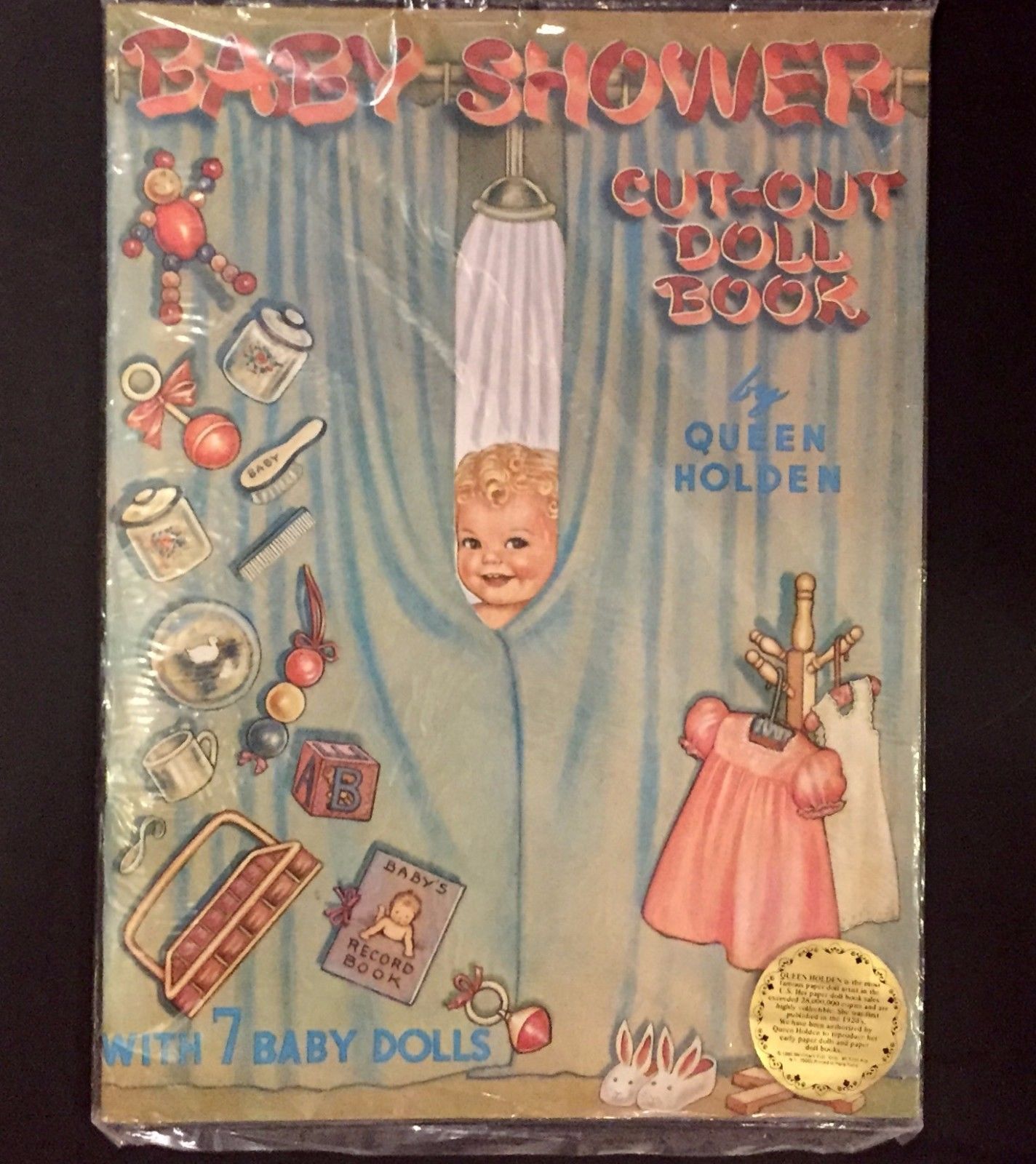 Baby Shower Cut Out Doll Book- NEW OLD STOCK- Still Sealed Make Great Gift