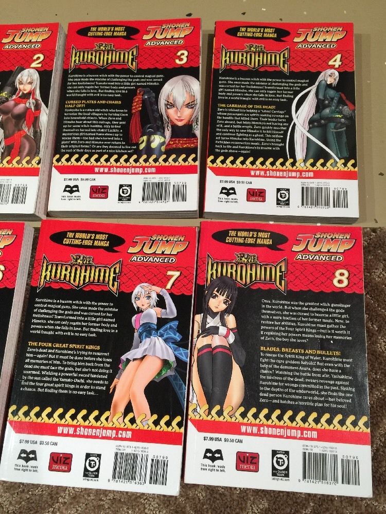 KUROHIME MANGA JUMP LOT OF 13 VOLUMES 1-13 BOOKS  ENGLISH Excellent