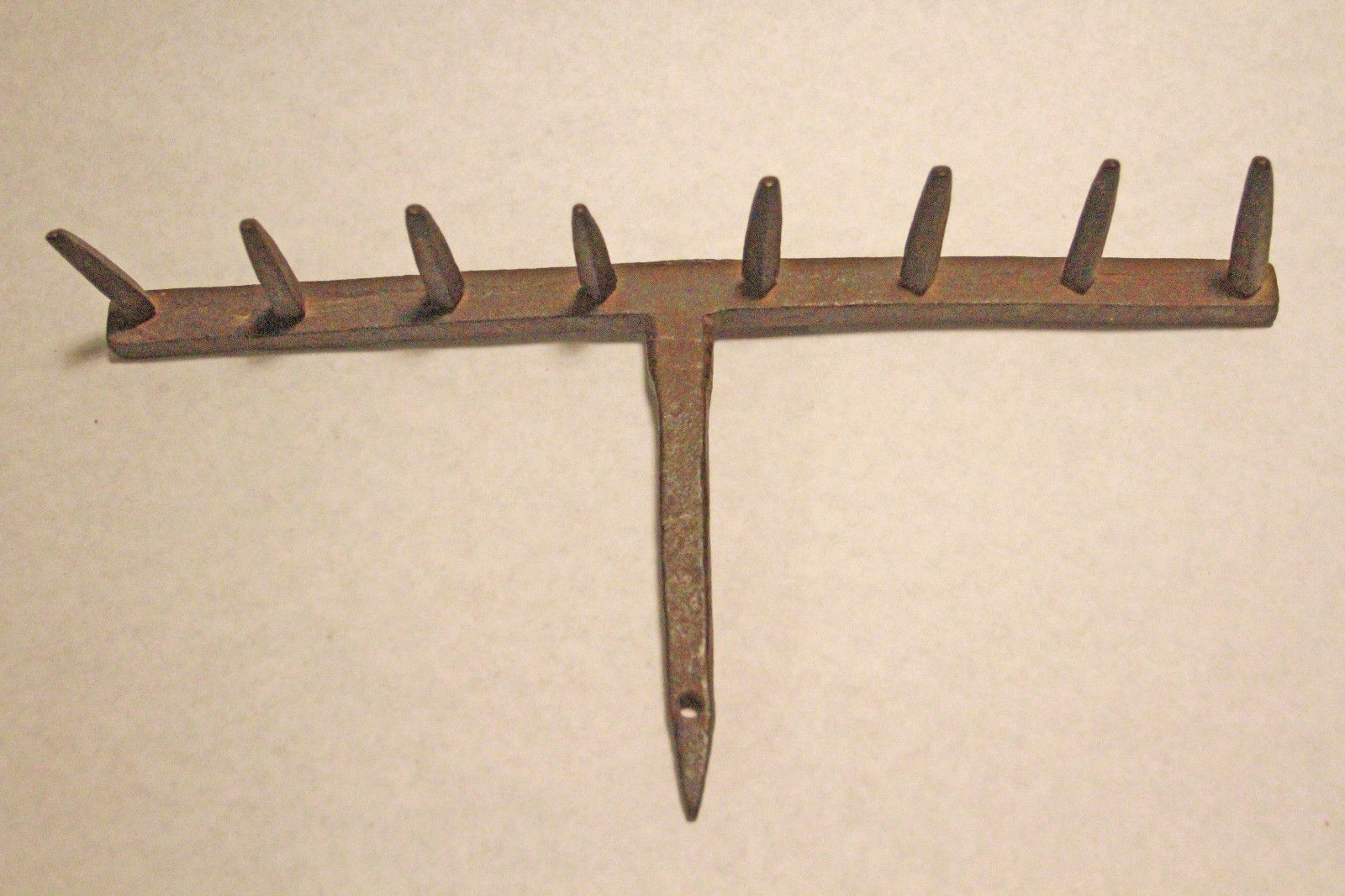 PENNSYLVANIA GERMAN WROUGHT IRON RAKE - 1800-1850 - VERY UNUSUAL!!!