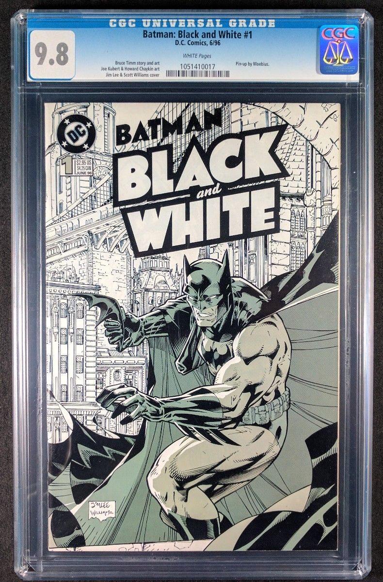 Batman Black and White #1 CGC 9.8! White Pages! (DC Comics 1996)