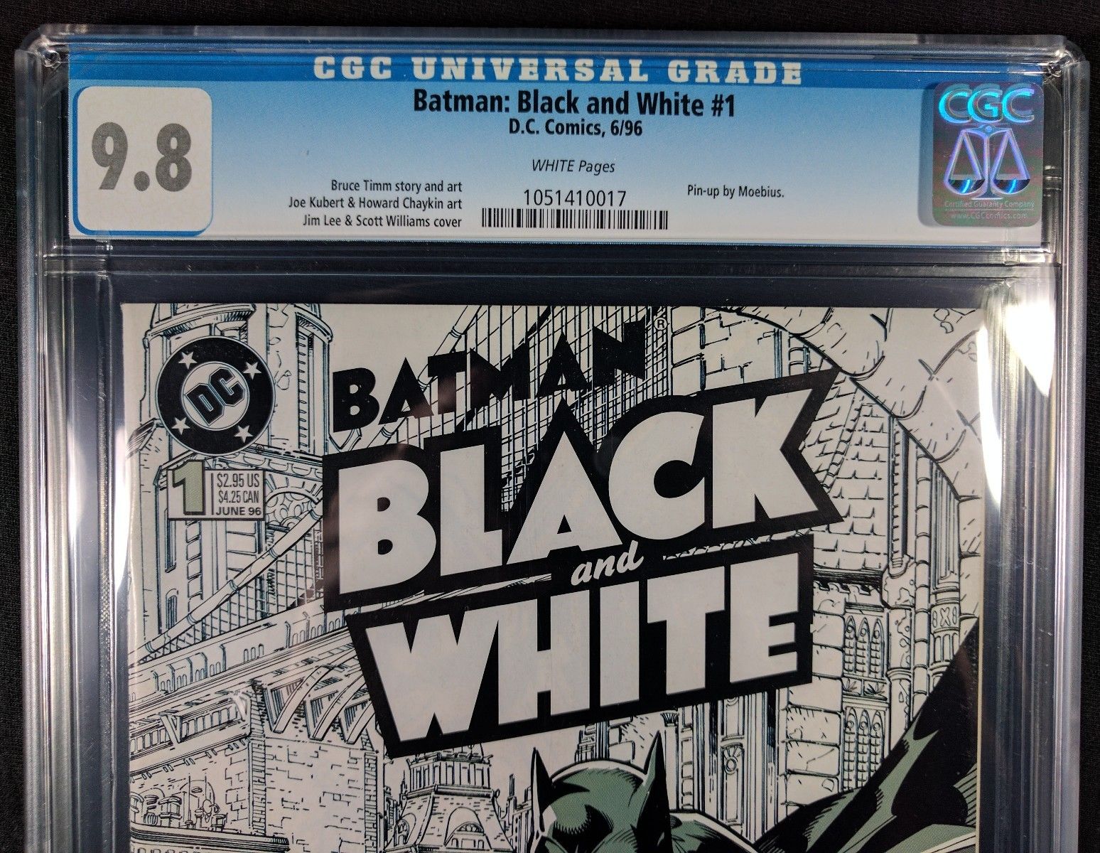 Batman Black and White #1 CGC 9.8! White Pages! (DC Comics 1996)