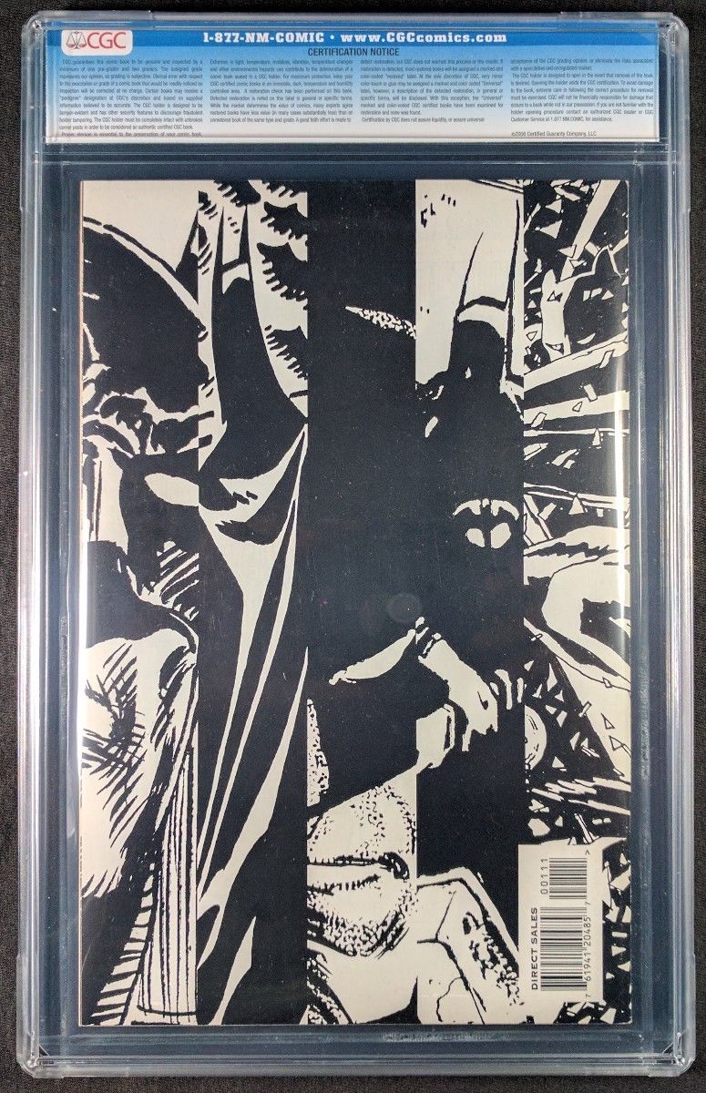 Batman Black and White #1 CGC 9.8! White Pages! (DC Comics 1996)