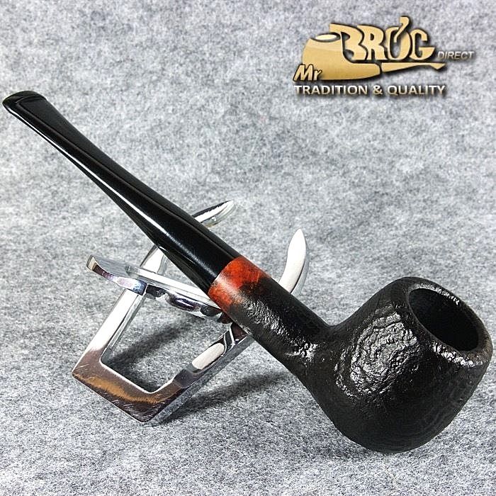 EXCLUSIVE HAND MADE & SANDBLASTED BRIAR wood smoking pipe * BERLIN - WESTEND *