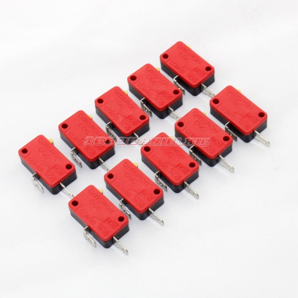 10 Pcs/lot Arcade Replacement Parts Push Button Micro Switch For JAMMA MAME Game