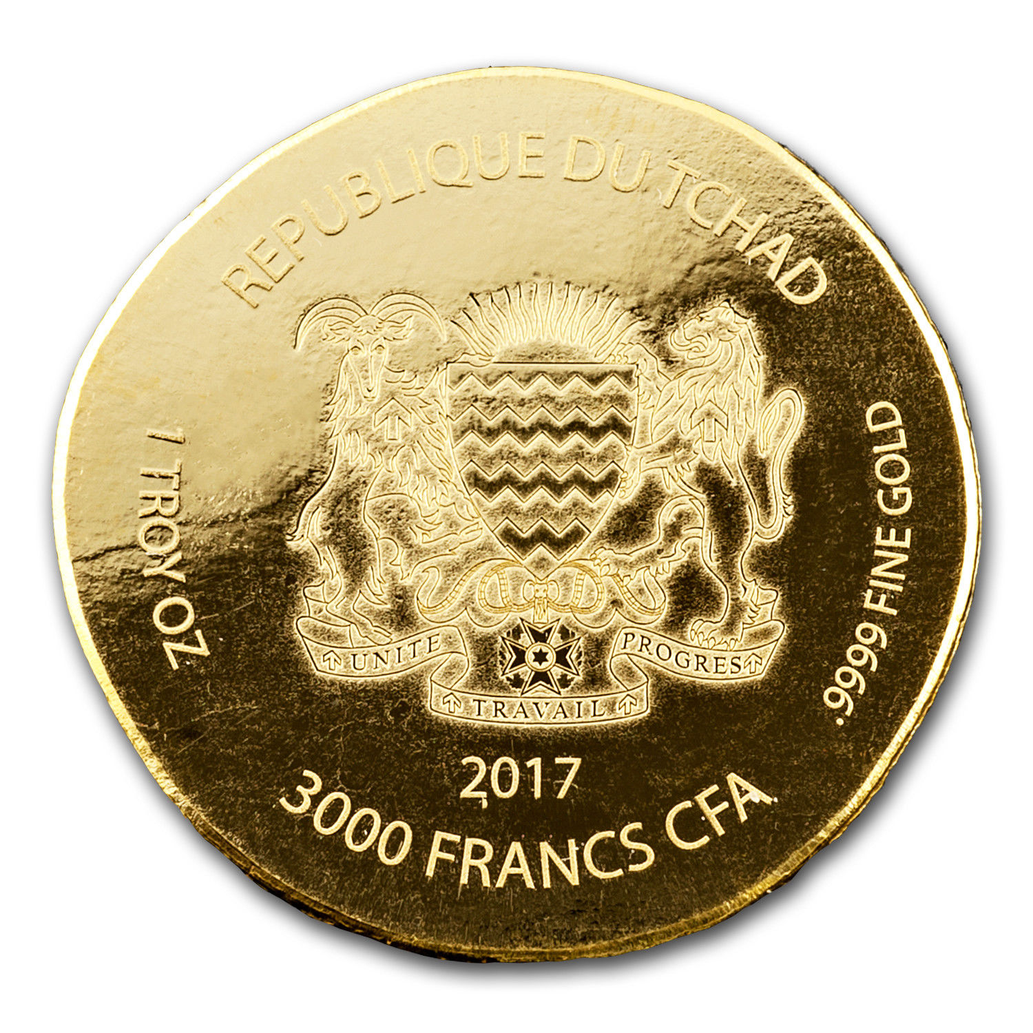 2017 Republic of Chad 1 oz Gold King Tut