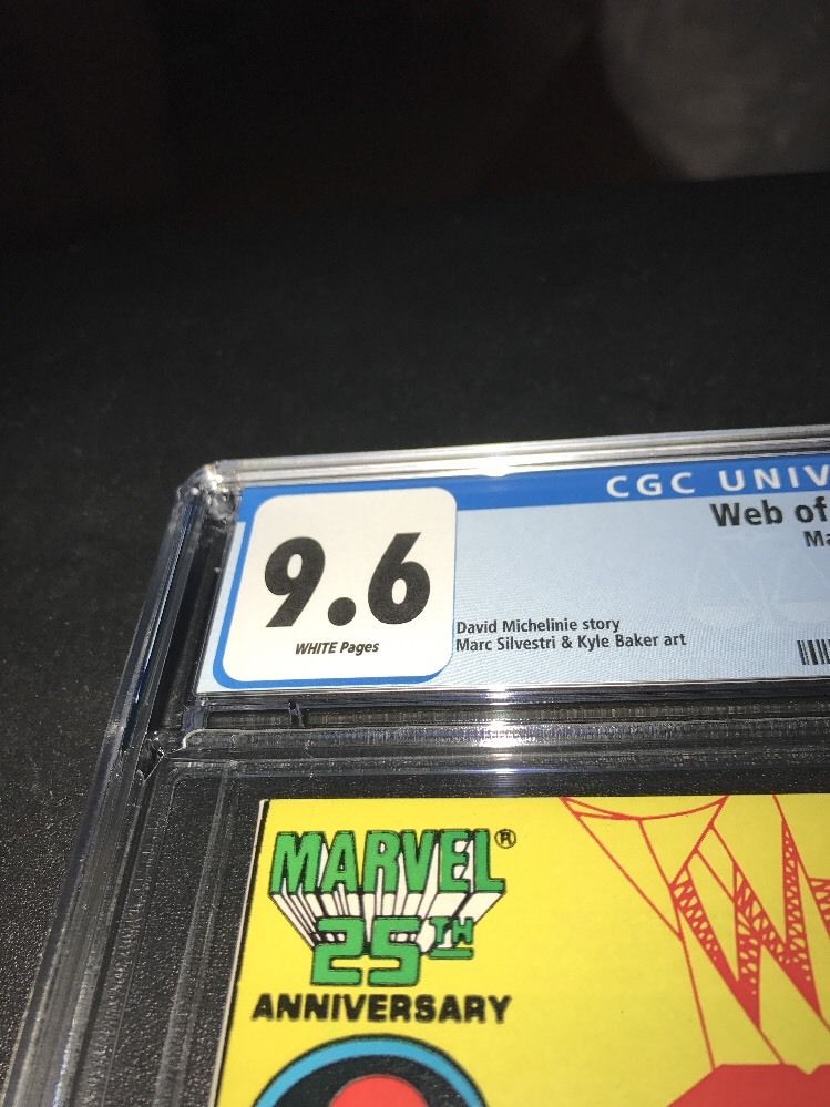 WEB OF SPIDER-MAN #18 1st BRIEF CAMEO OF VENOM PRE ASM 298 CGC 9.6!!