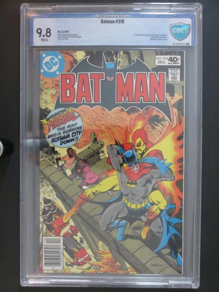 Batman #318 -MINT- CBCS 9.8 NM/MT - DC 1979 - 1st App & ORIGIN of Firebug!!!