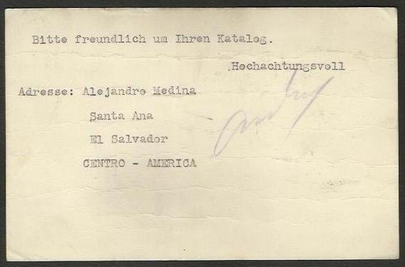 EL SALVADOR TO GERMANY Postal Stationery 1924 + 2 Stamps VERY NICE!