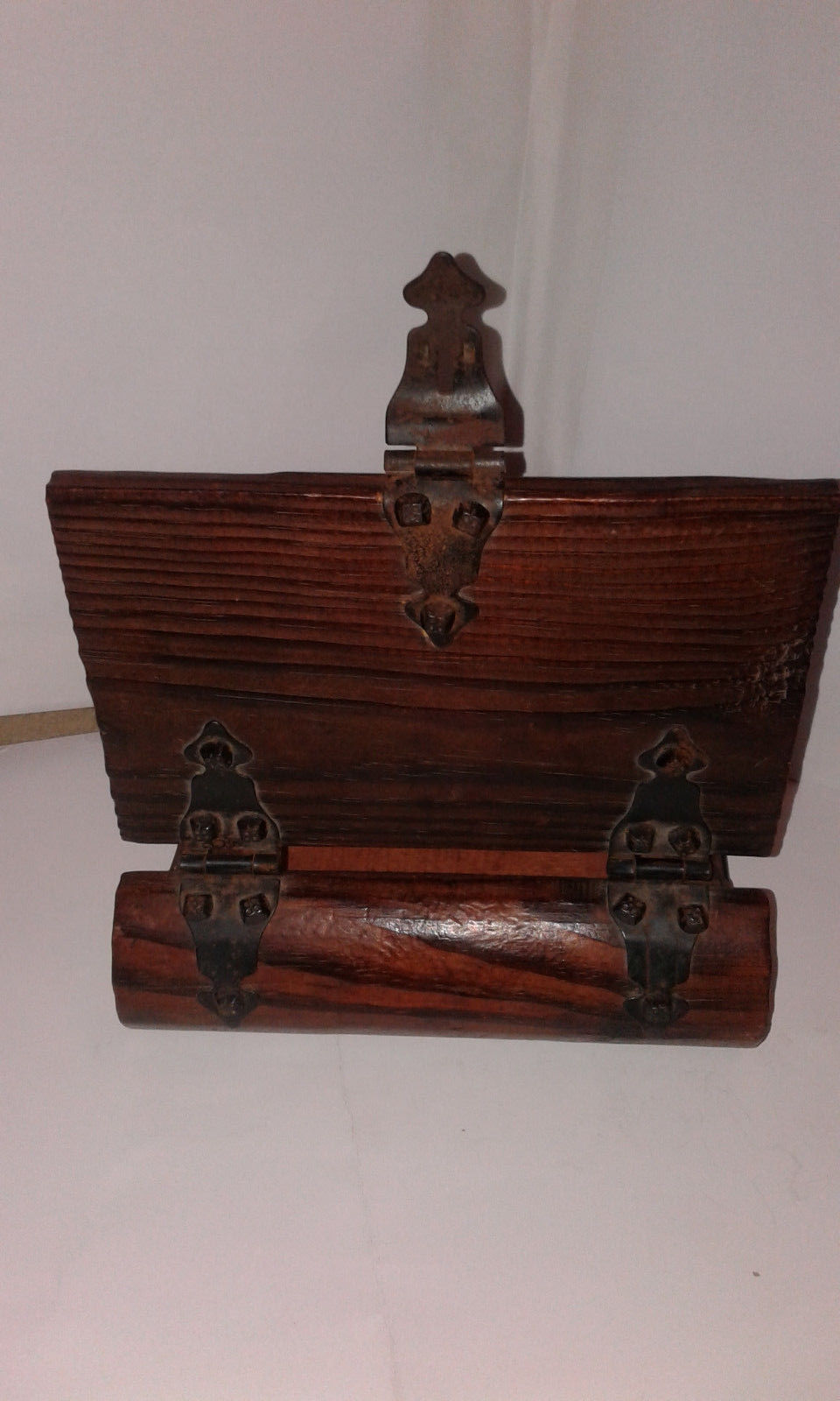 Antique Vintage Old  Wood Hand Carved Box Wooden