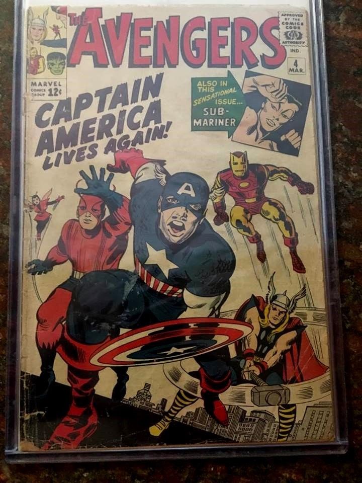 Avengers #4 1st Silver Age Captain America March 1964