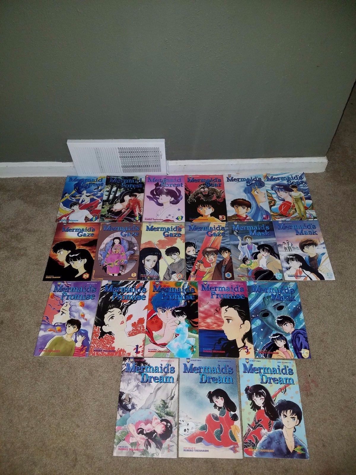 Mermaid Forest Scar Gaze Promise Mask Rumiko VIZ Comics ENGLISH Manga Lot of 20