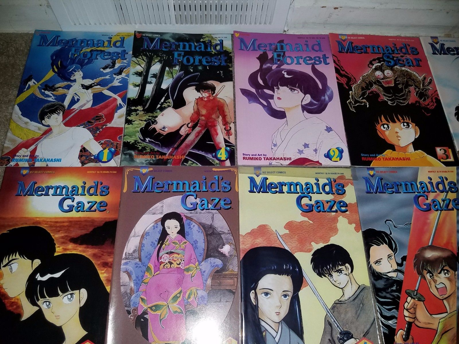 Mermaid Forest Scar Gaze Promise Mask Rumiko VIZ Comics ENGLISH Manga Lot of 20