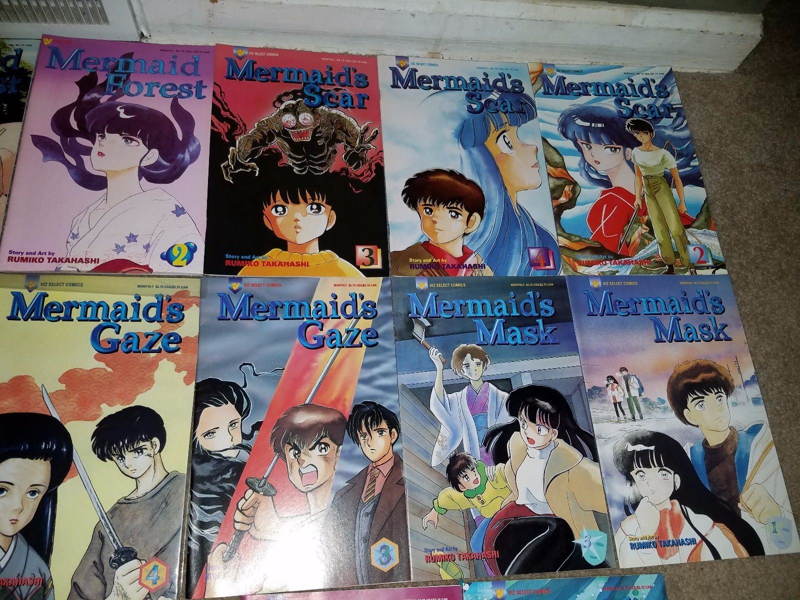 Mermaid Forest Scar Gaze Promise Mask Rumiko VIZ Comics ENGLISH Manga Lot of 20