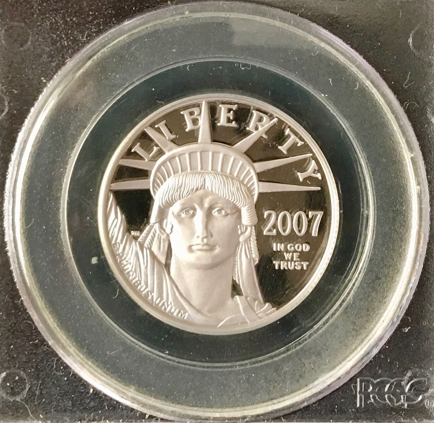 2007-W $50 Platinum Statue of Liberty PR70DCAM PCGS