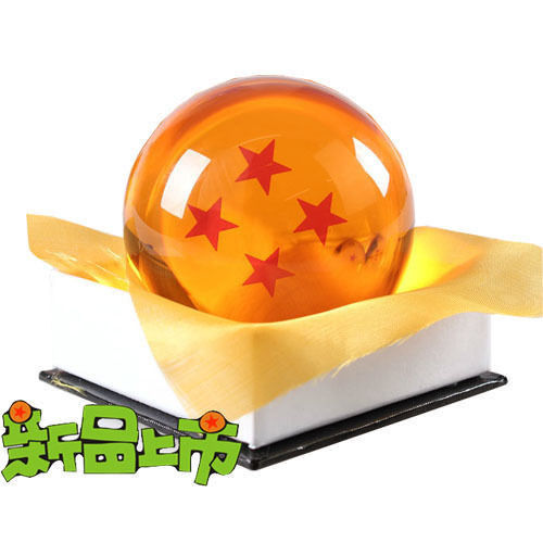 Dragon Ball DragonBall Z Crystal Ball 4 Star Diameter 3"/7.5cm Ball New in Box