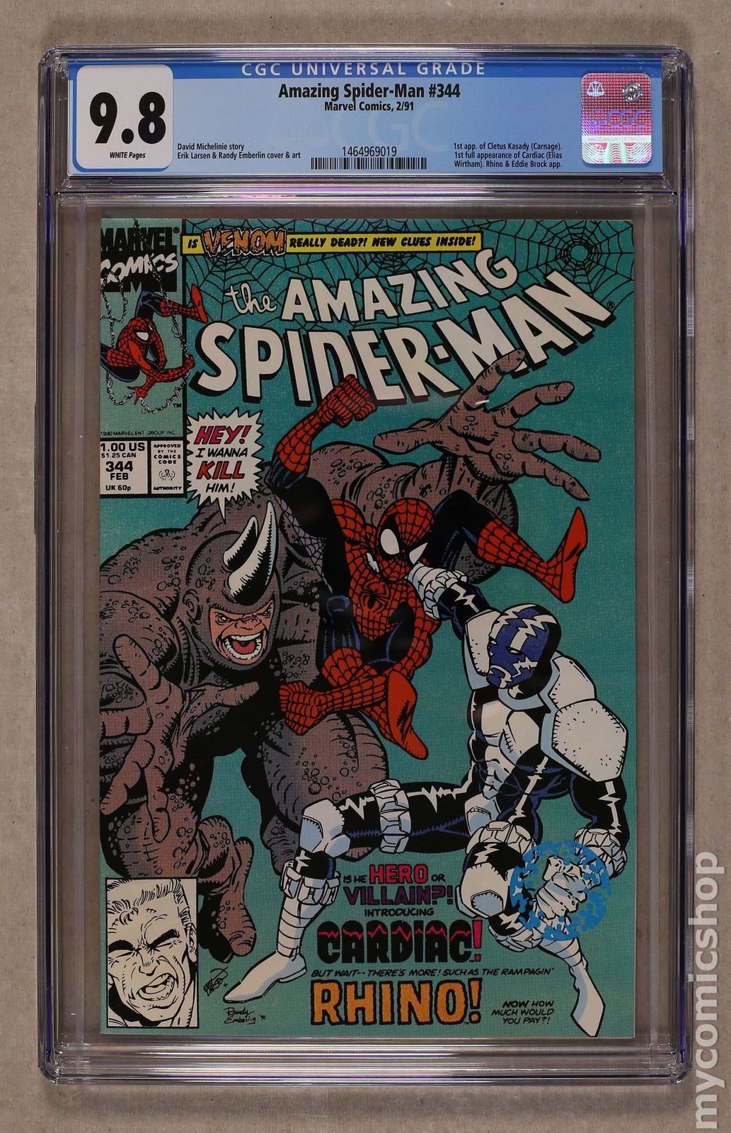 Amazing Spider-Man (1963 1st Series) #344 CGC 9.8 1464969019