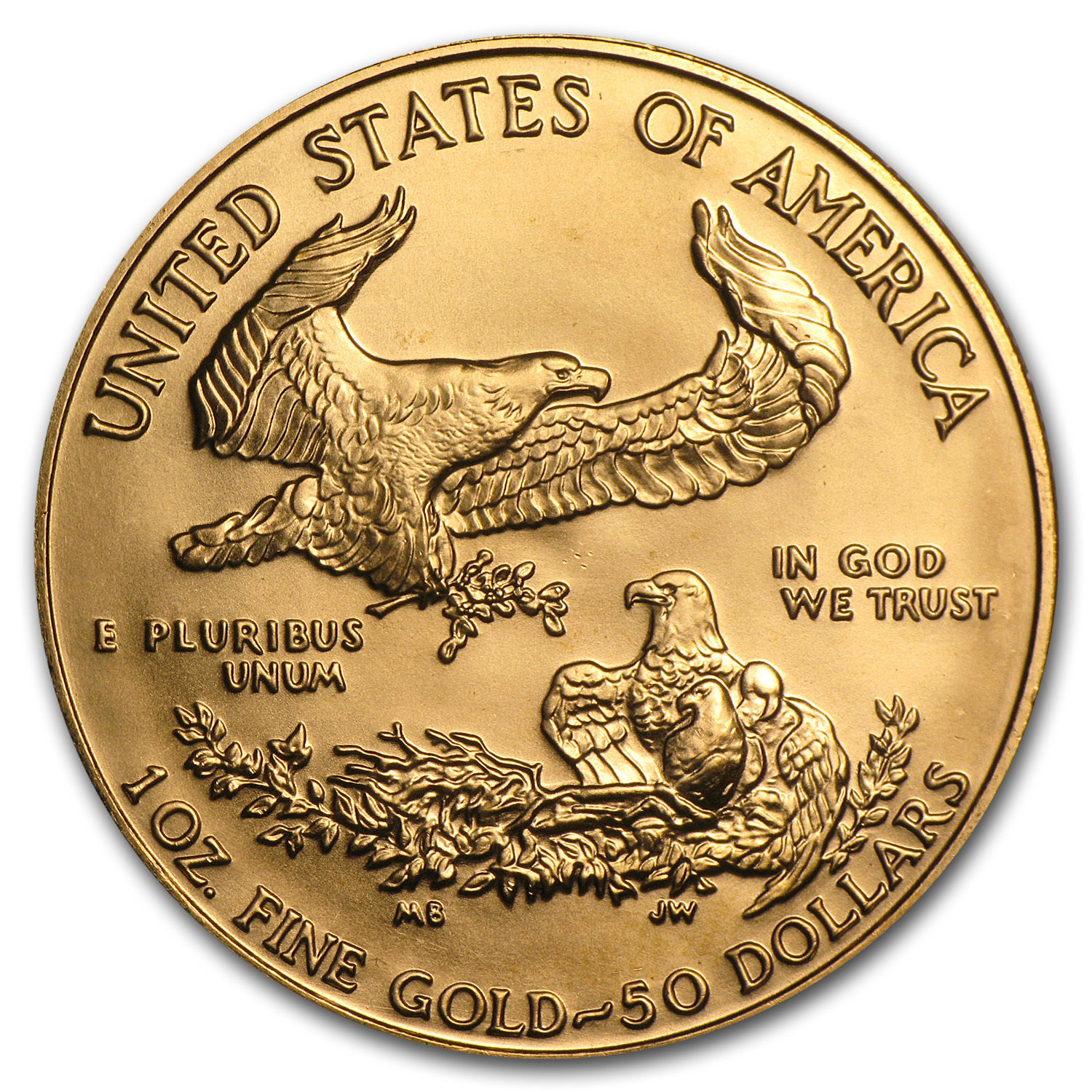 1987 1 oz Gold American Eagle BU (MCMLXXXVII) - SKU #7670