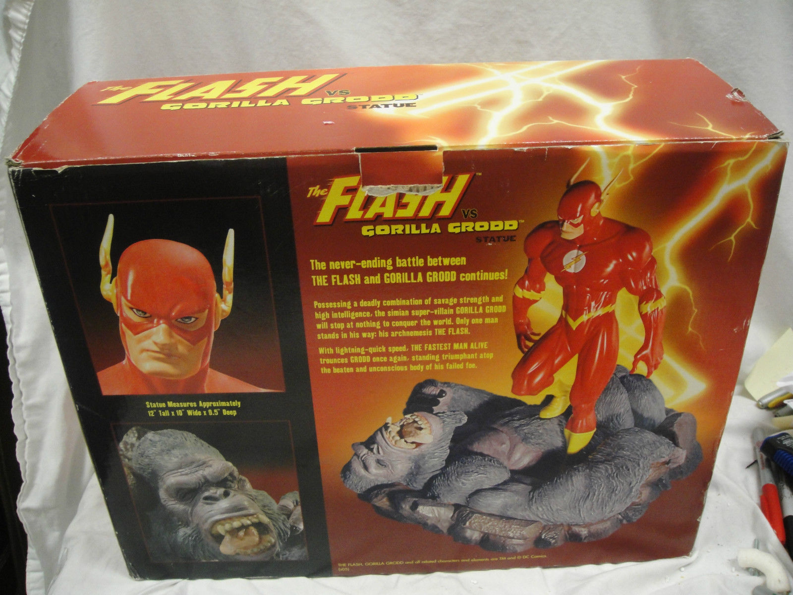 DC Comics Confrontations The FLASH VS GORILLA GRODD Diorama STATUE MIB! Bust TOY