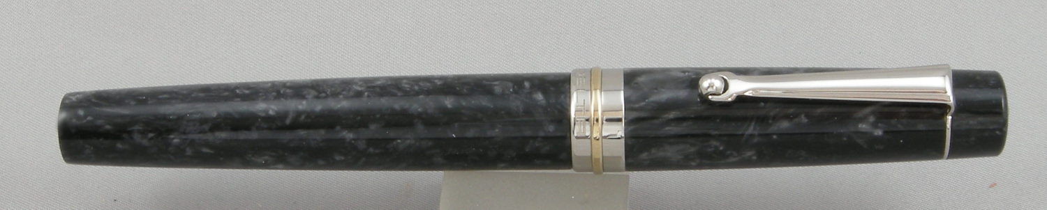 Delta Vintage Black & Rhodium Rollerball Pen - New In Box - Made In Italy