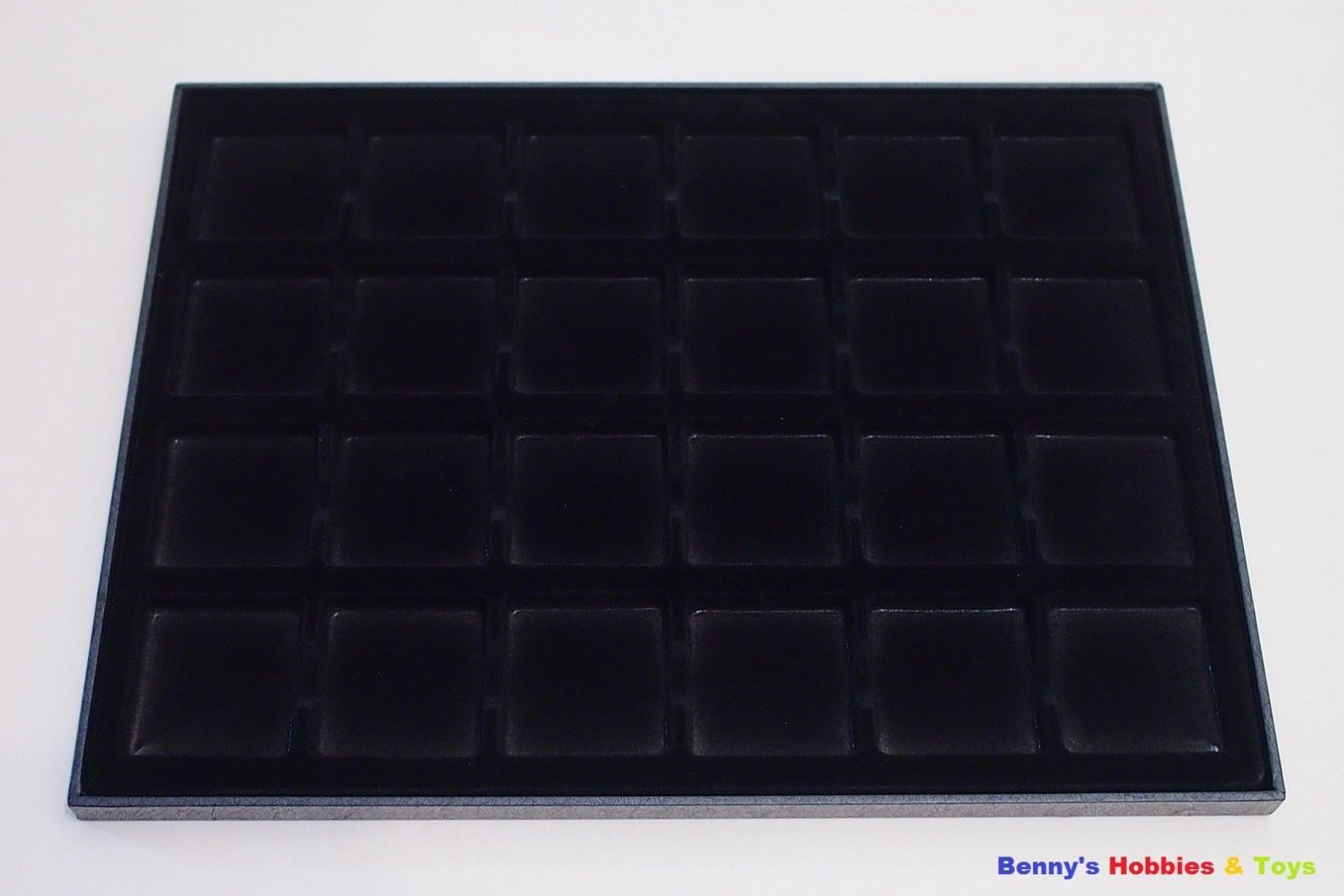 1 x New Display Tray (24 Grids) Storage Case for 2x2 Coins Flips & Snaps Holders