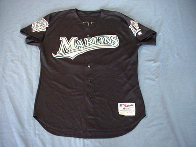 Blaine Neal 2003 Florida Marlins game used jersey