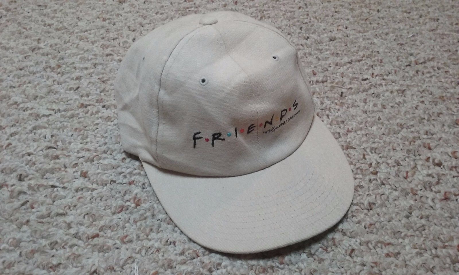 Vintage 1995 Friends TV Show Adjustable Hat Cap-Rachel Ross Joey-Warner Bros