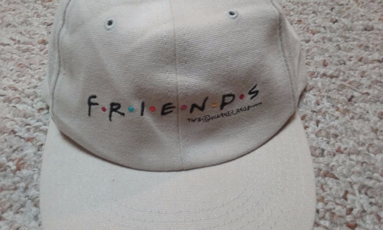 Vintage 1995 Friends TV Show Adjustable Hat Cap-Rachel Ross Joey-Warner Bros