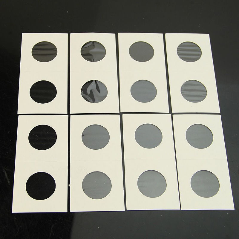 50PCS Cardboard Staple Type Coin Mylar Flip Holder Cover Case Dia 1.57" 40mm