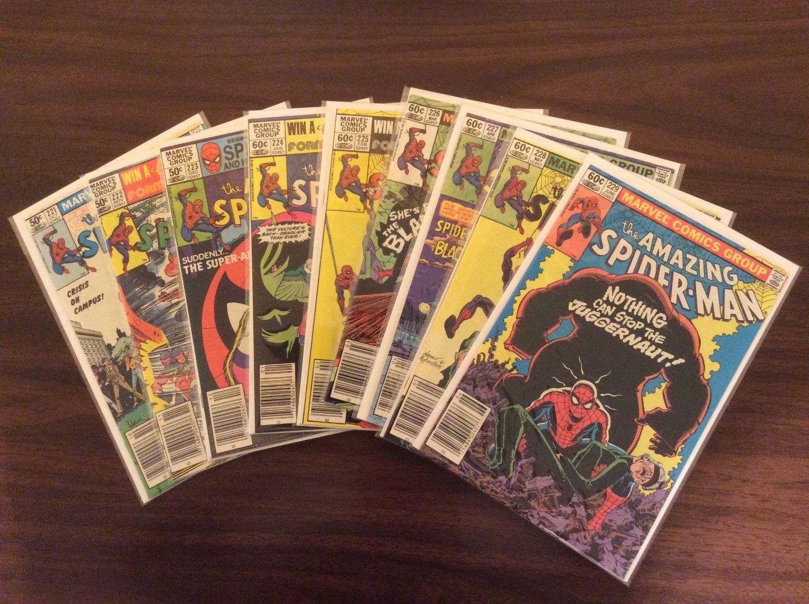 Lot (18) Marvel Comics, The Amazing Spider-Man #221 - #237 & #241, Bronze Age