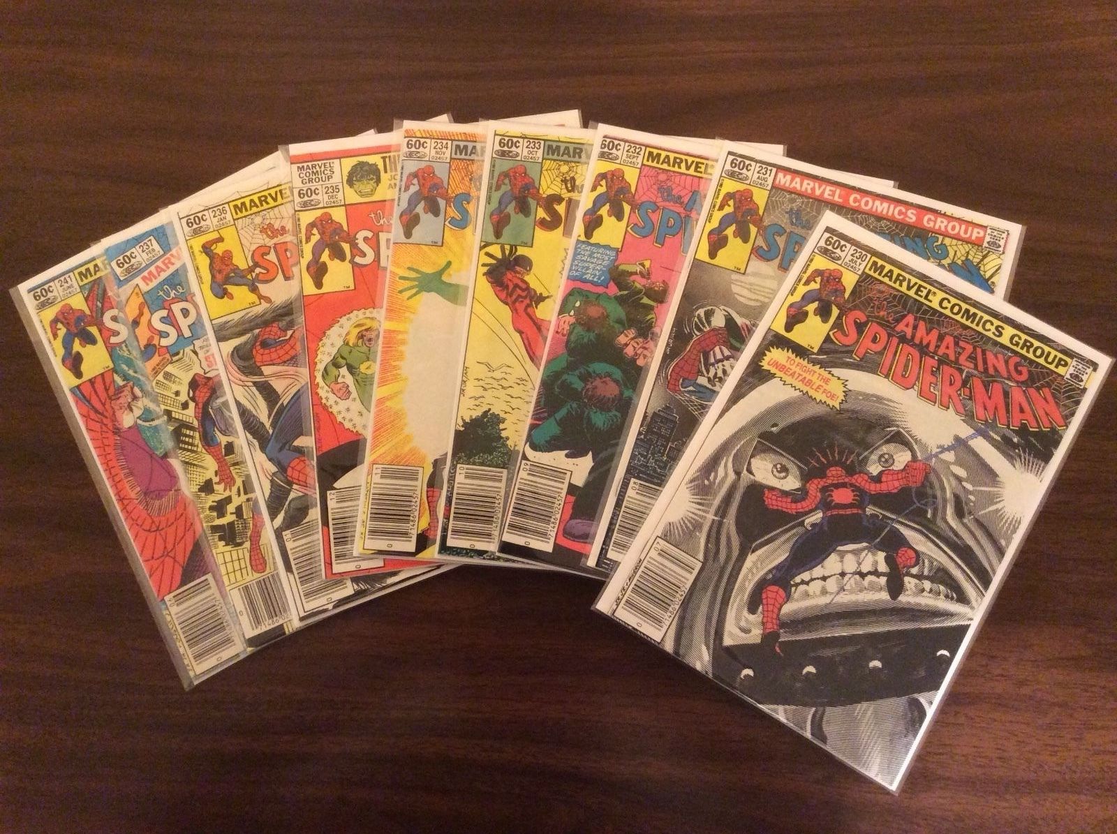 Lot (18) Marvel Comics, The Amazing Spider-Man #221 - #237 & #241, Bronze Age