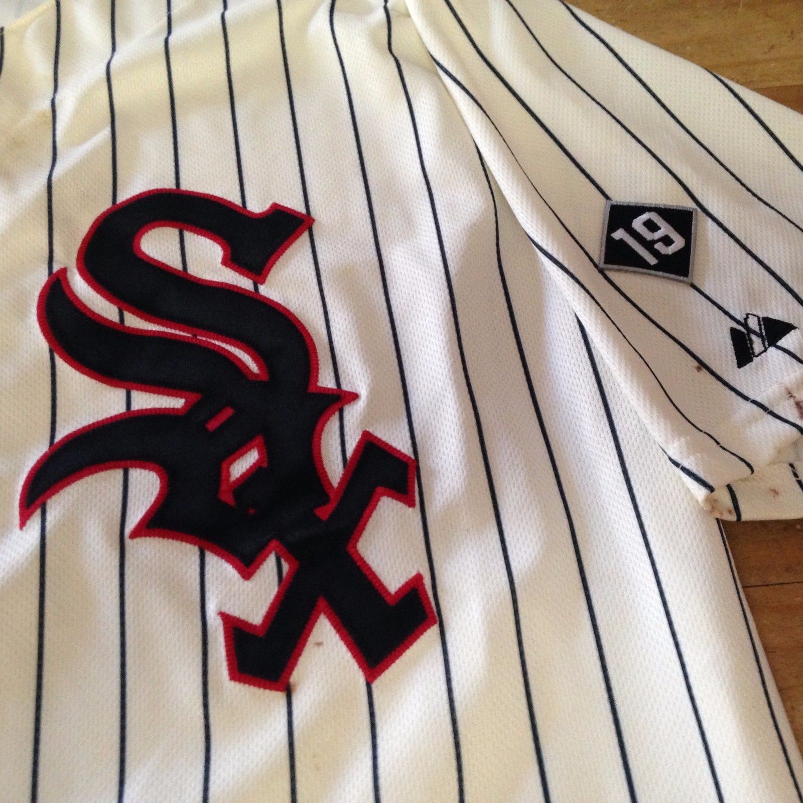 Chicago White Sox 1959 TBC Minoso Jeff Samardzija Game Used Jersey MLB AUTH