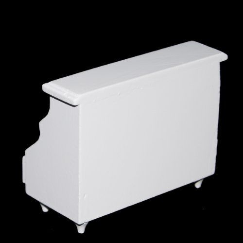 1/12 Dollhouse Miniature Furniture Bathroom Cabinet Toilet Cabinet White