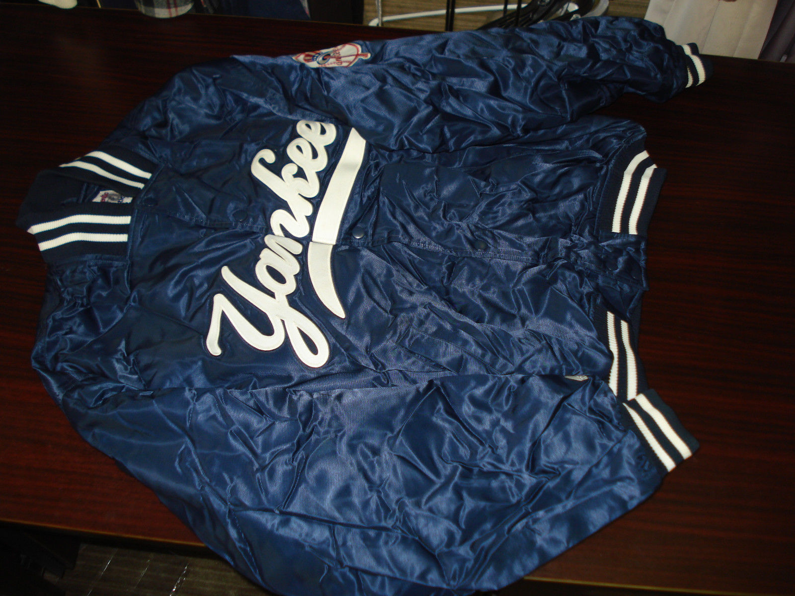 2005 Tanyon Sturtze Game Worn Warm Up Jacket New York Yankees Steiner Sticker