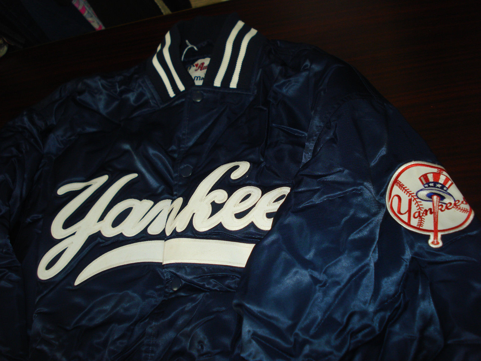 2005 Tanyon Sturtze Game Worn Warm Up Jacket New York Yankees Steiner Sticker