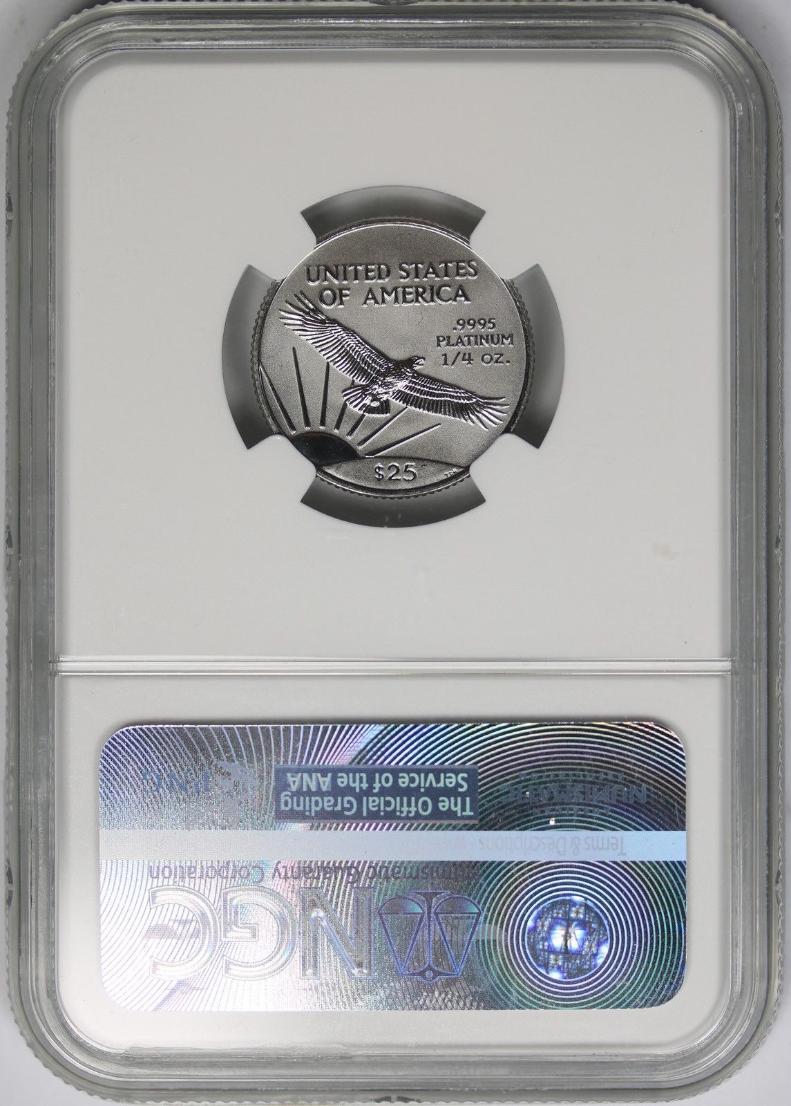 1998 Statue of Liberty Quarter-Ounce Platinum Eagle $25 MS 69 NGC 1/4 oz