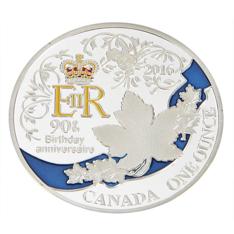 Fine Queen's 90th Birthday Silver Commemorative Coin Collectible Gift New