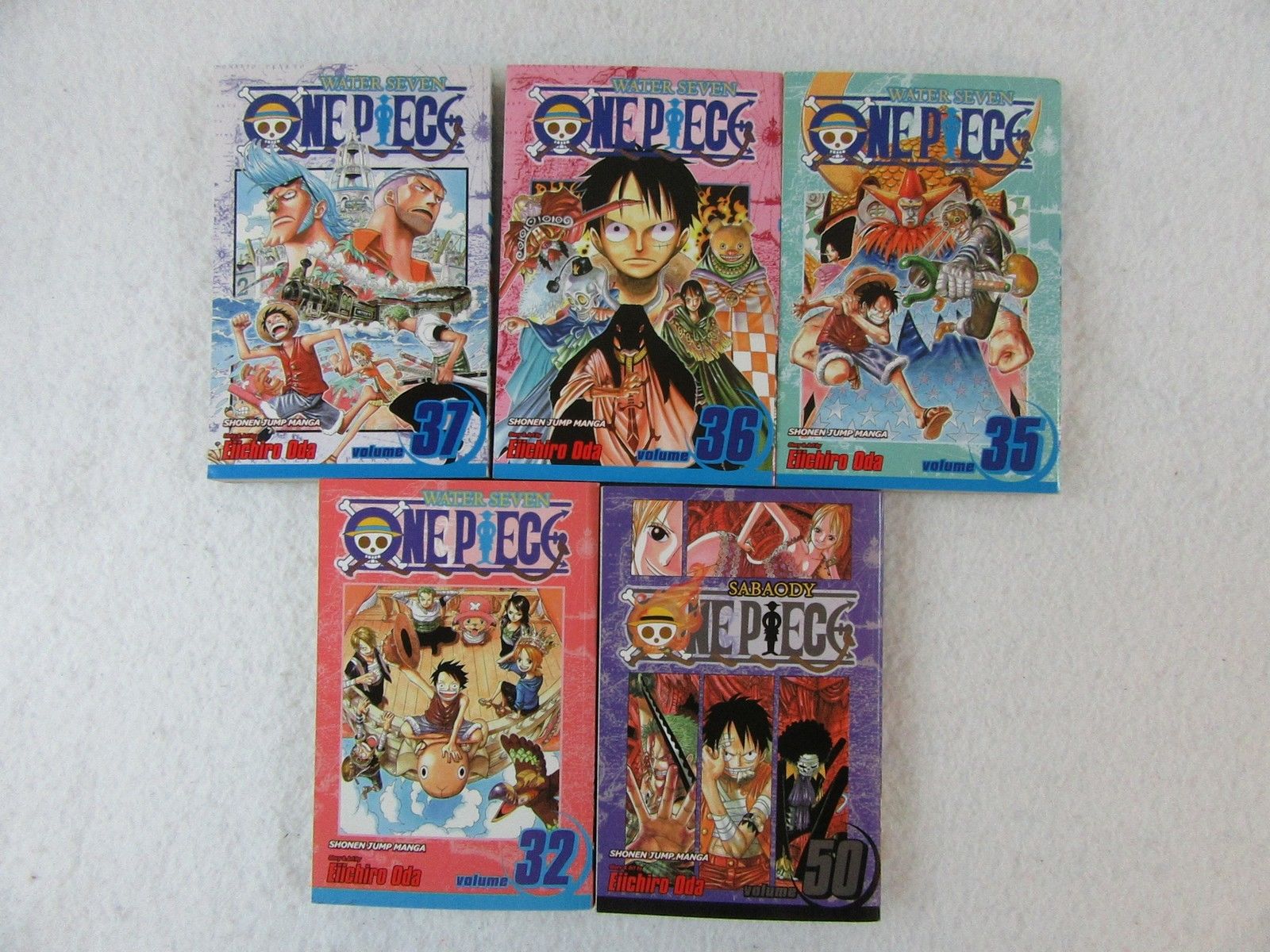 Lot of 14 Elichiro Oda ONE PIECE 1 2 24-30 32 35-37 50 Viz English Manga