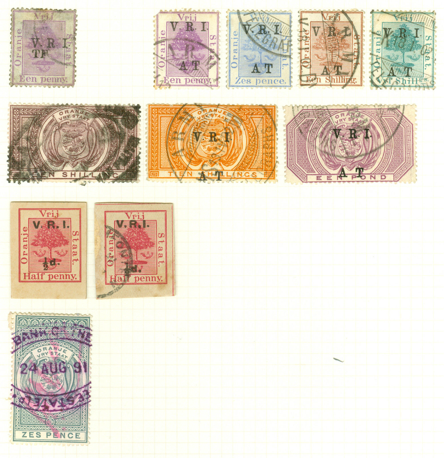 South africa orange free state collection mint and used on 4 album pages nice cl