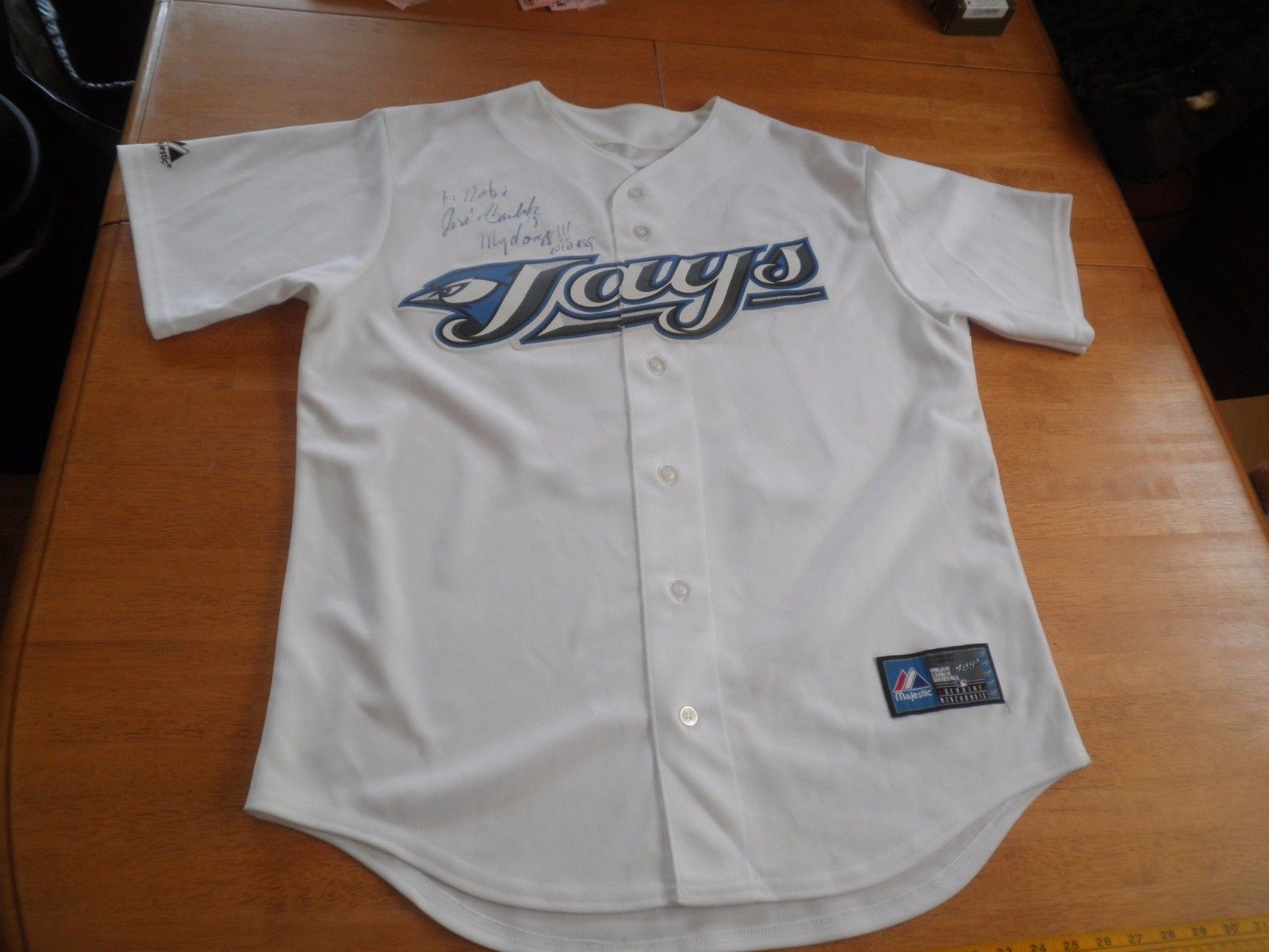 Jose Bautista signed jersey All Star Game 2010 Majestic L NICE! game used?