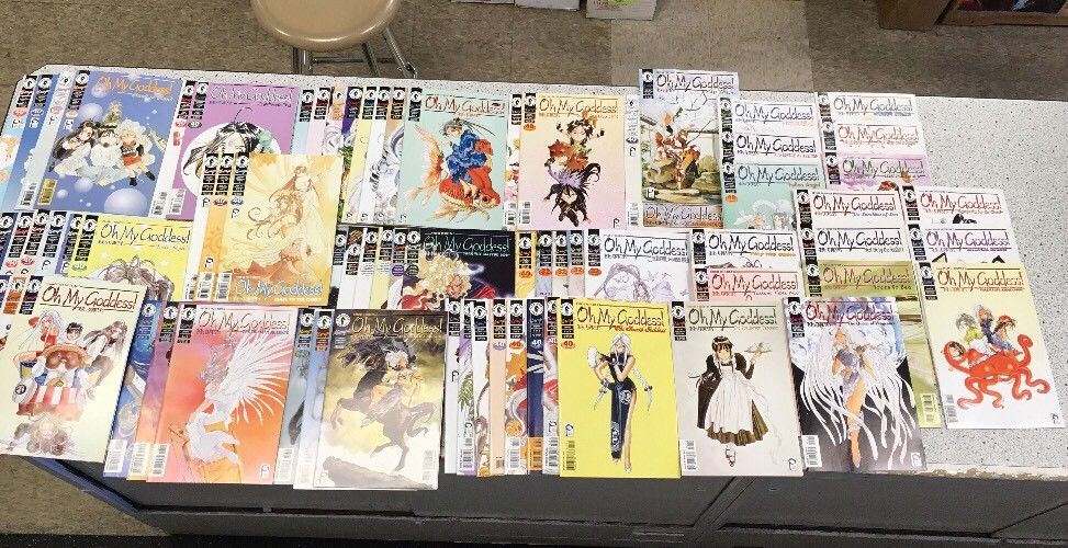 Oh My Goddess! Lot Of 75 Dark Horse Manga Comic Books Kosuke Fujishima Massive