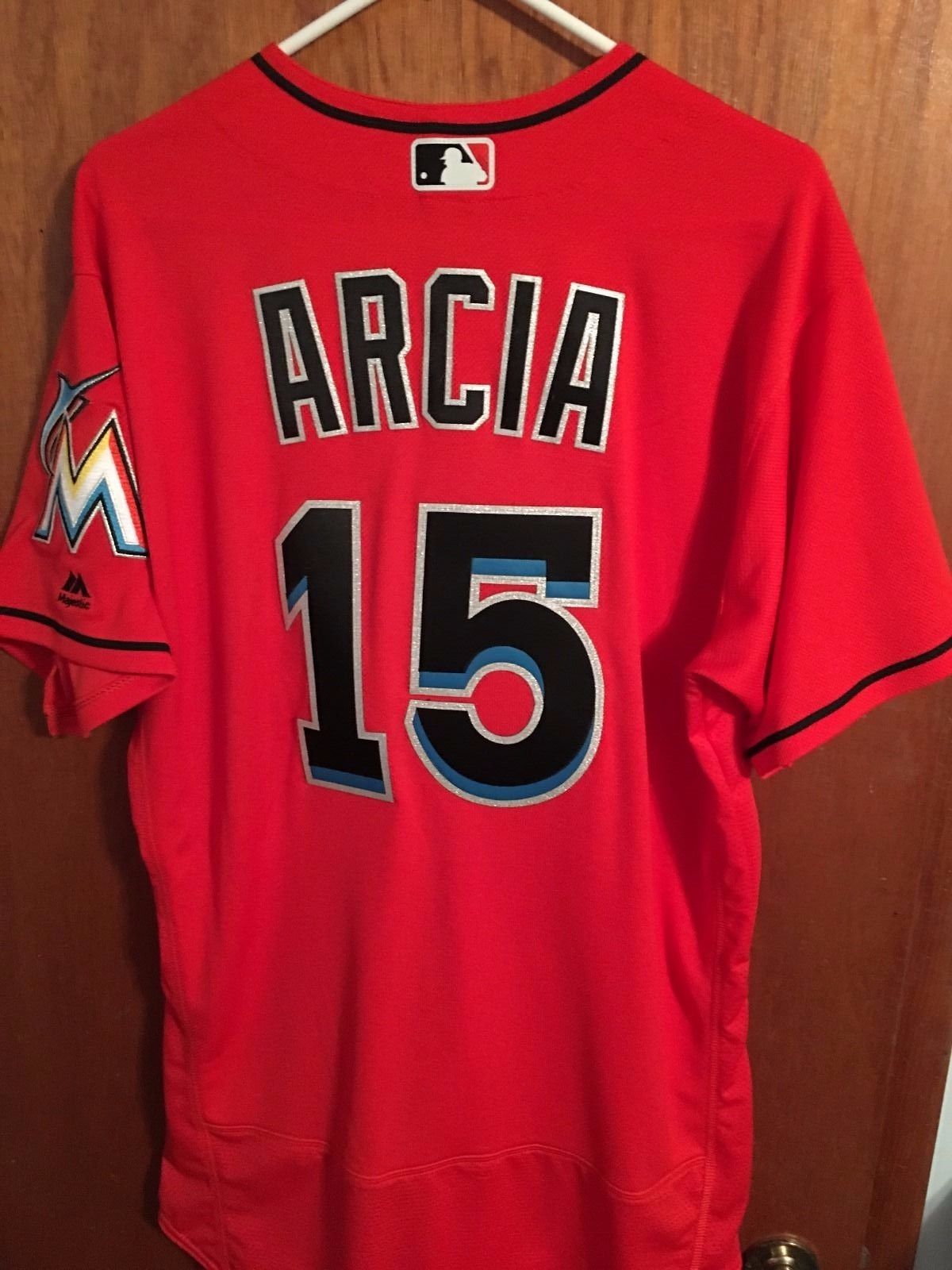 Miami Marlins team issued alternate jersey #15 ARCIA