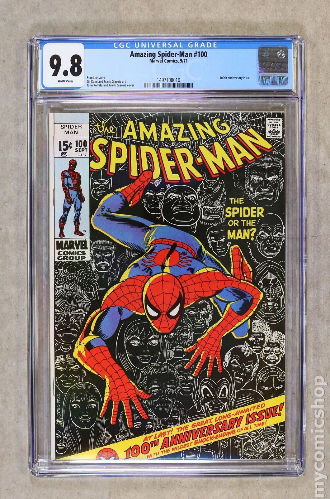 Amazing Spider-Man (1963 1st Series) #100 CGC 9.8 1497108010