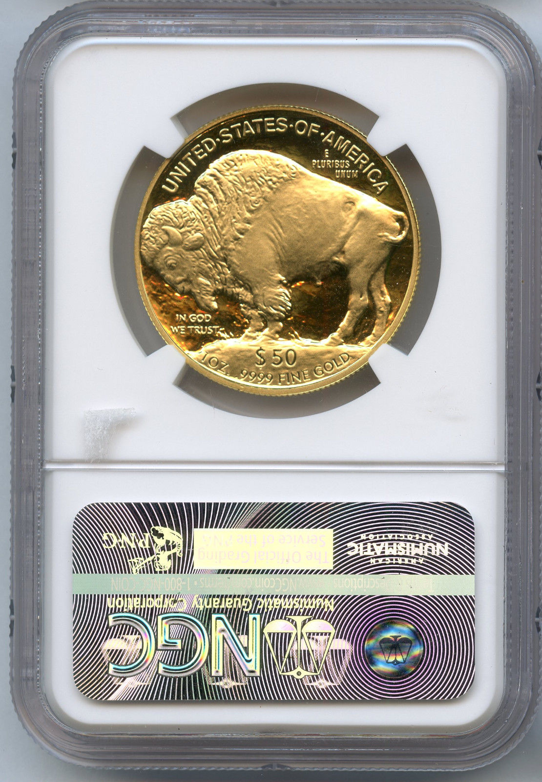 2007-W $50 American Buffalo 1 oz Gold NGC PF 70 Ultra Cameo