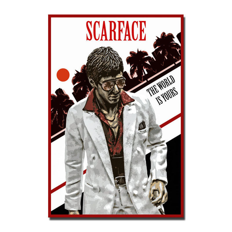 Al Pacino Scarface Poster Classic Movie Art Silk Poster Print 12x18 24x36 inch