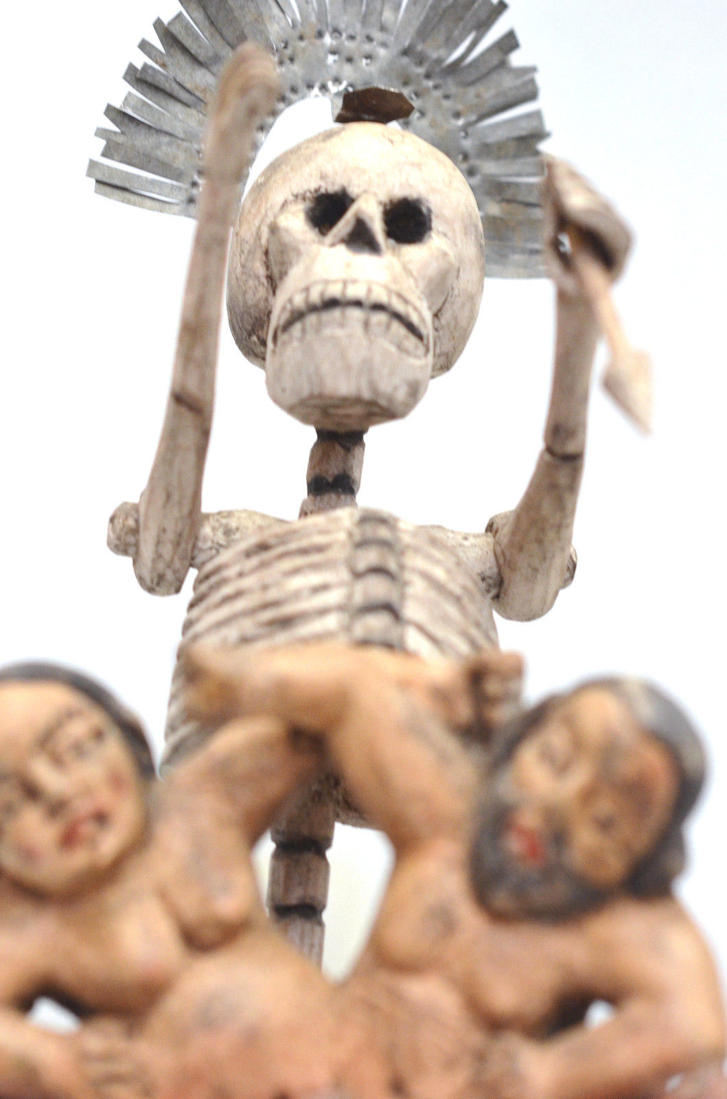 PURGATORY SCULPTURE  "ANIMAS" DAY OF THE DEAD ALTER FOLK ART