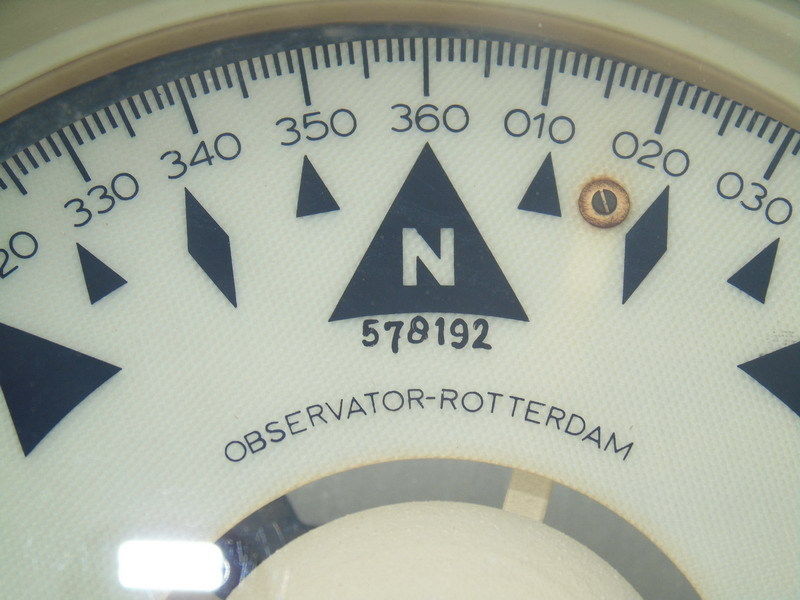 HUGE OBSERVATOR ROTTERDAM SHIPS MARINE BINNACLE MAGNETIC COMPASS