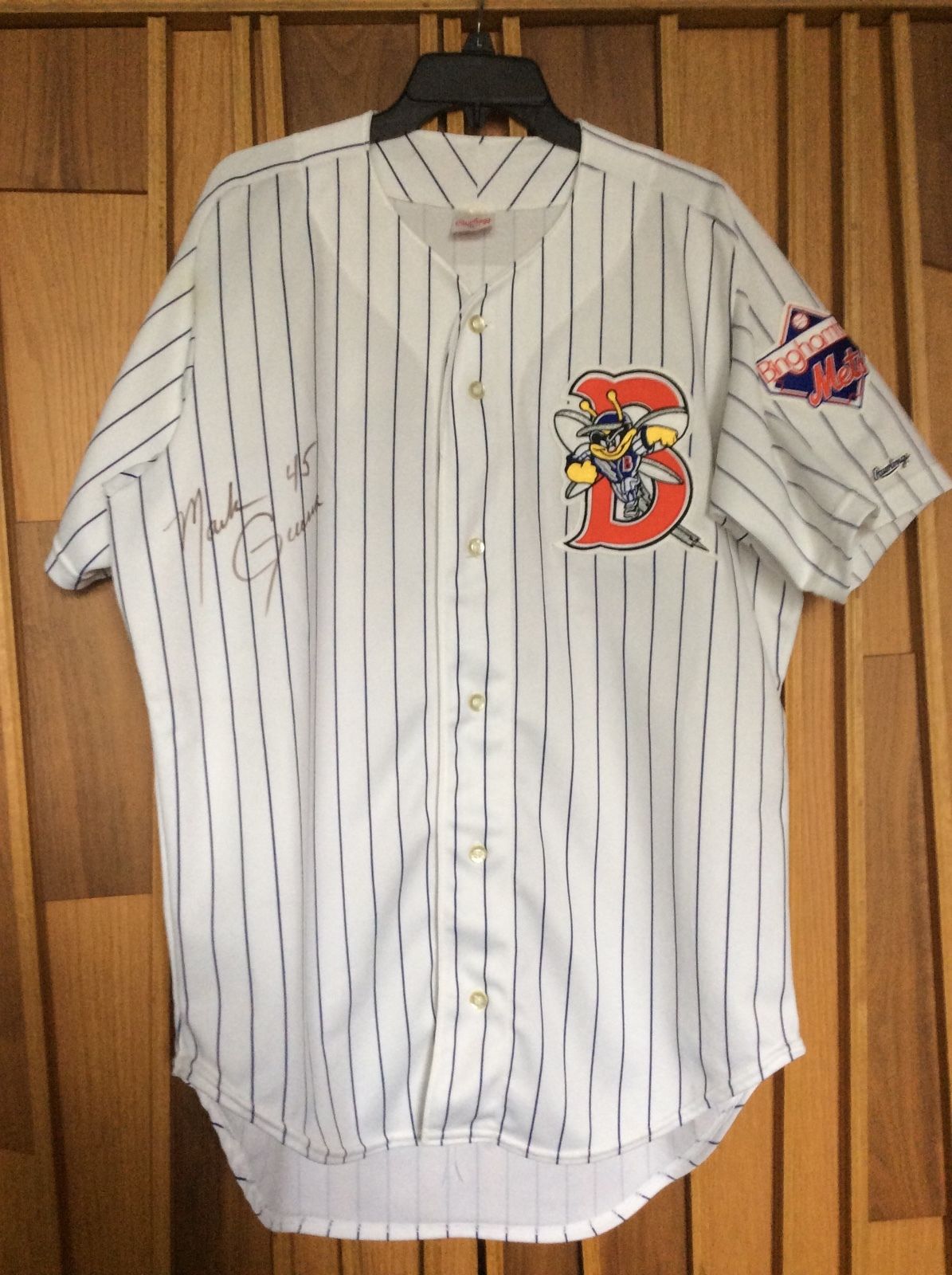 1995 Binghamton Mets Game Used Jersey