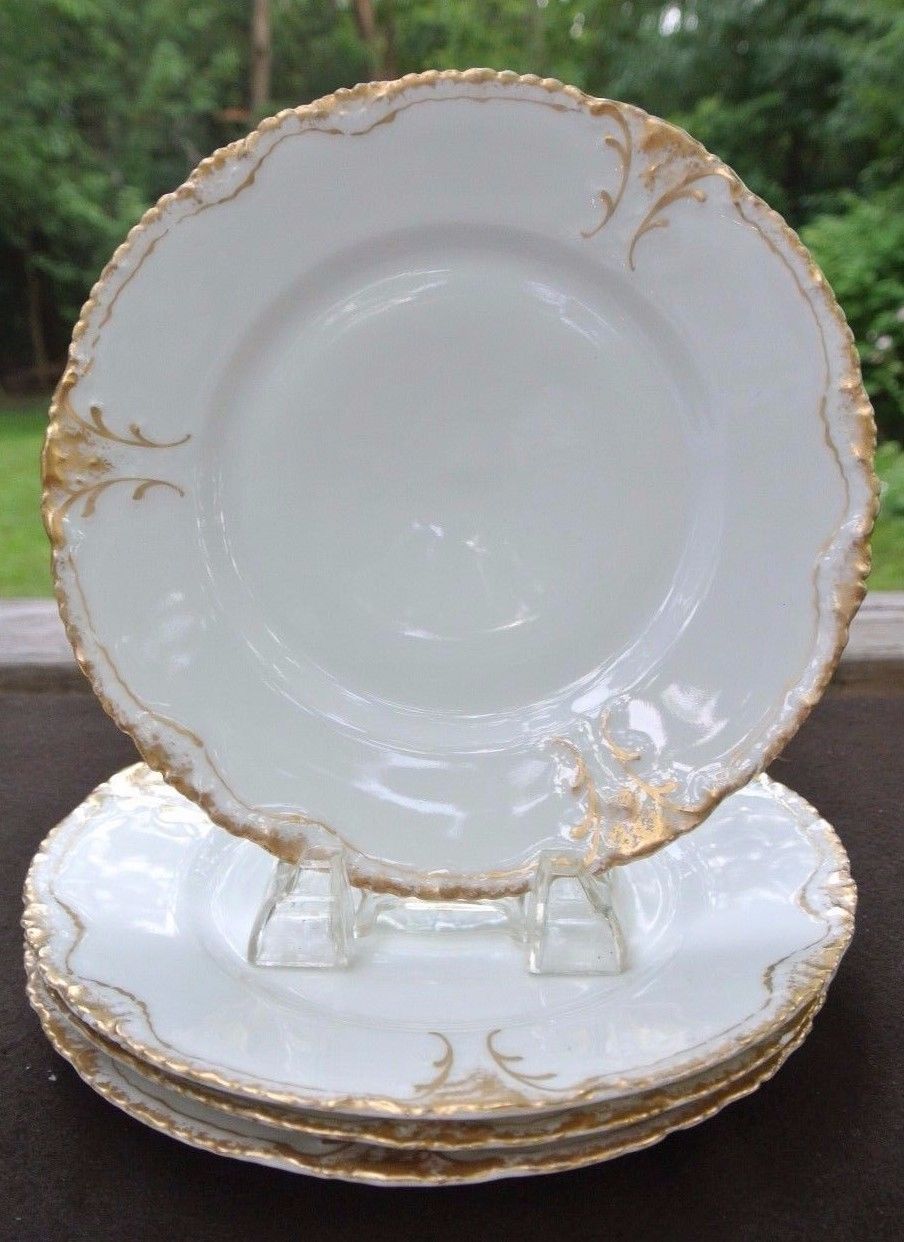 5 Theodore Haviland Limoges France China 8" Plates Schleiger 133