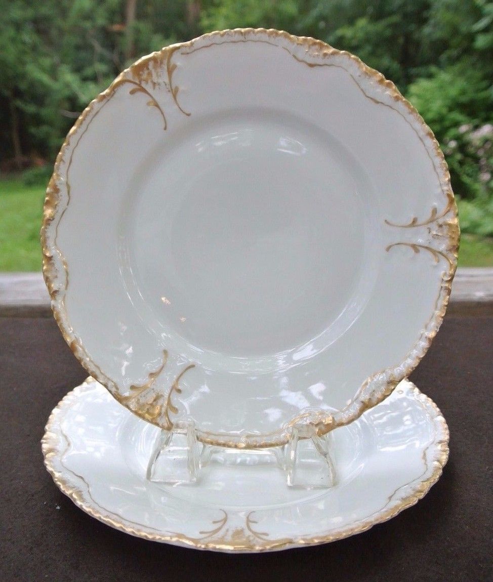 5 Theodore Haviland Limoges France China 8" Plates Schleiger 133