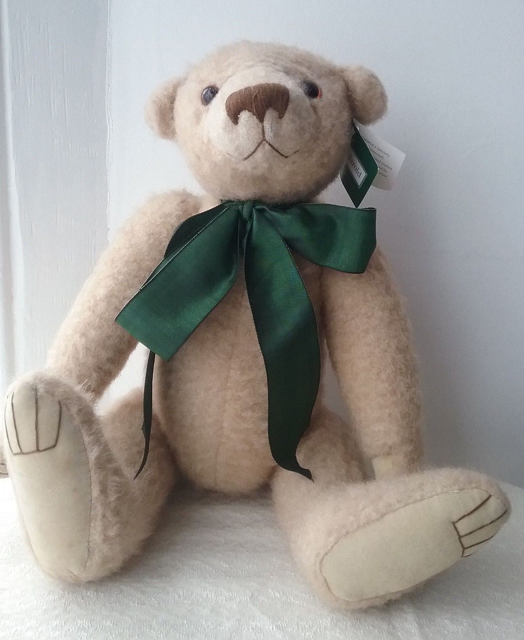British artist Pam Howells plush teddy bear 'Harold' with tags, 16"